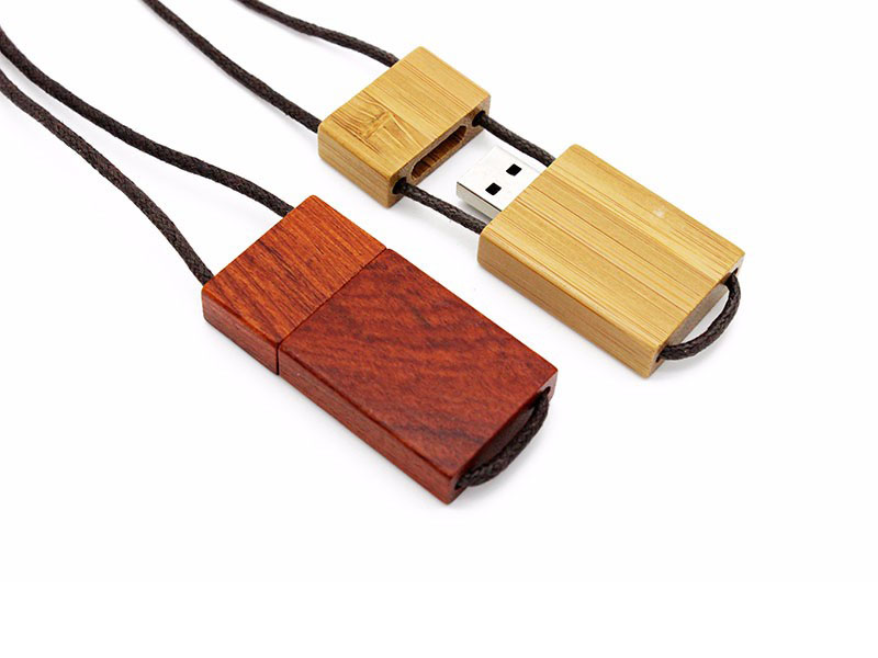 wooden usb with string