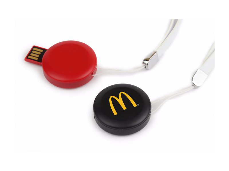 circle plastic twist usb