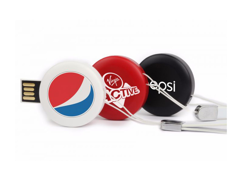 circle plastic twist usb