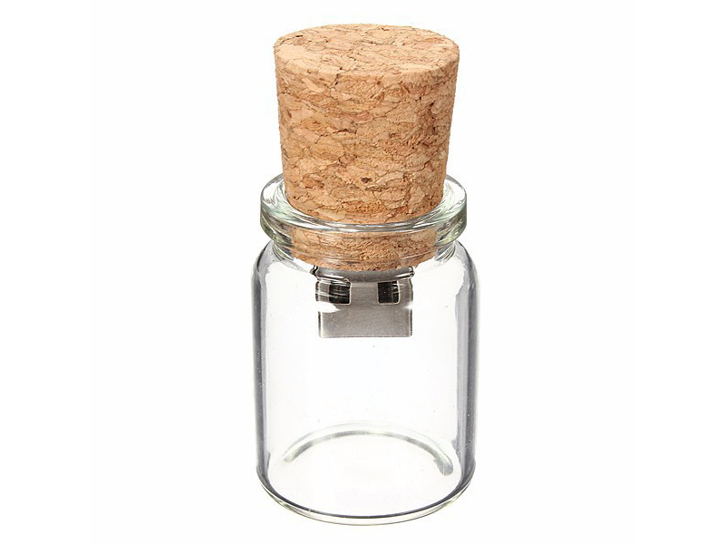 Jar with Cork USB Flash Drive