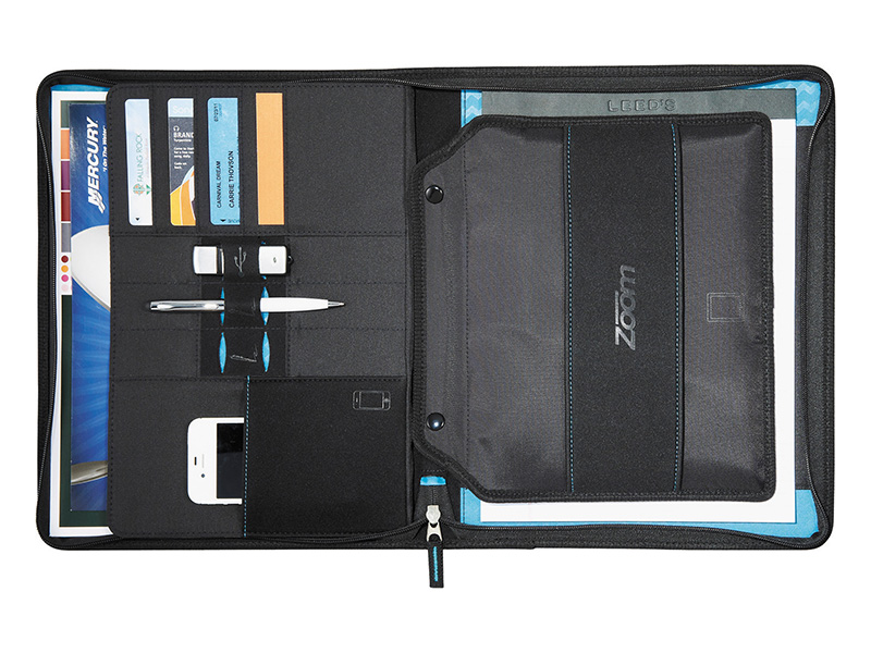 ZOOM® 2-IN-1 TECH SLEEVE ZIP PADFOLIO